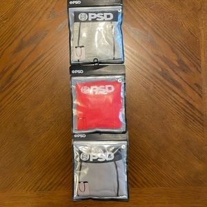 PSD microfiber blend Boxer Briefs Size M Multiple Colors 3 pack